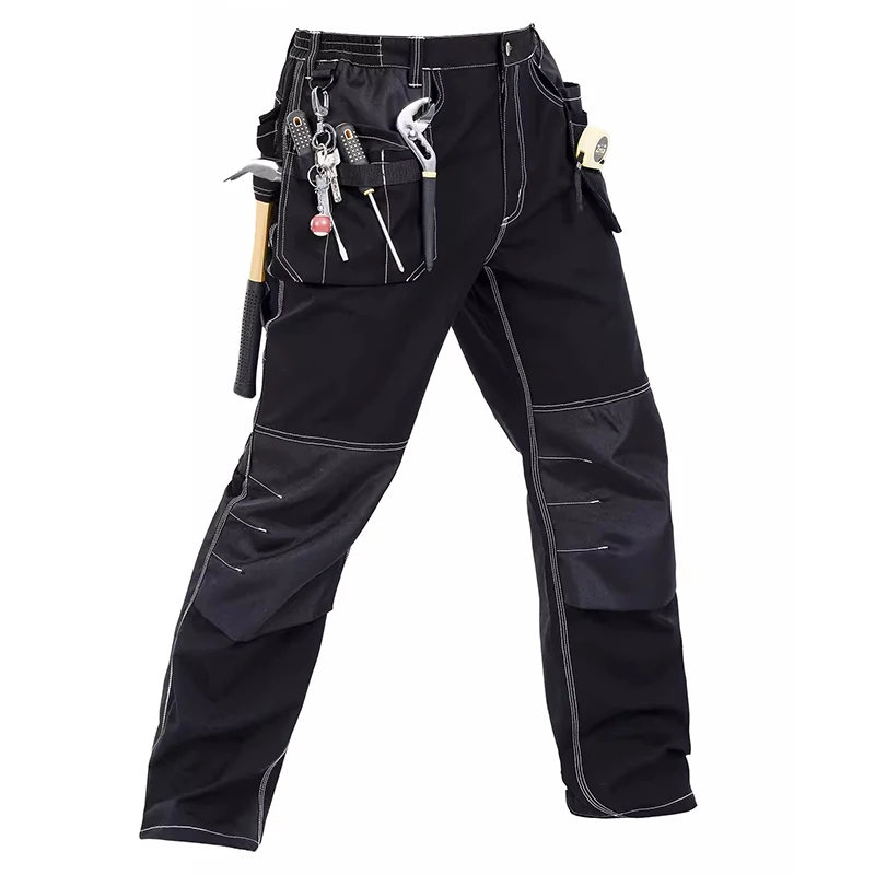 Cargo Pants Men with Knee Pads Carpenter Pants Men Workwear Multi Pockets Work Trousers Men Construction