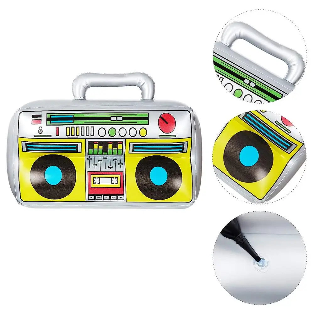 Pool Party new Iatable Radio Boombox Boom Retro Mobile Phone For 80s 90s 2025 Decorations Rapper Hip Hop Outdoor Iatable Toys