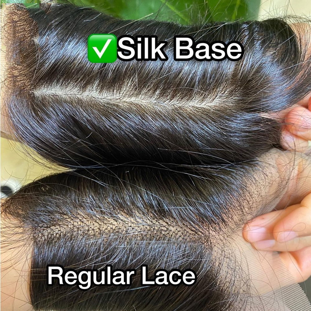 Loose Wave Bundles With Silk base Closure Brazilian Human Hair Bundles With 4x4 Lace Closure 3/4 Bundles Natural Hair Extensions 10c25