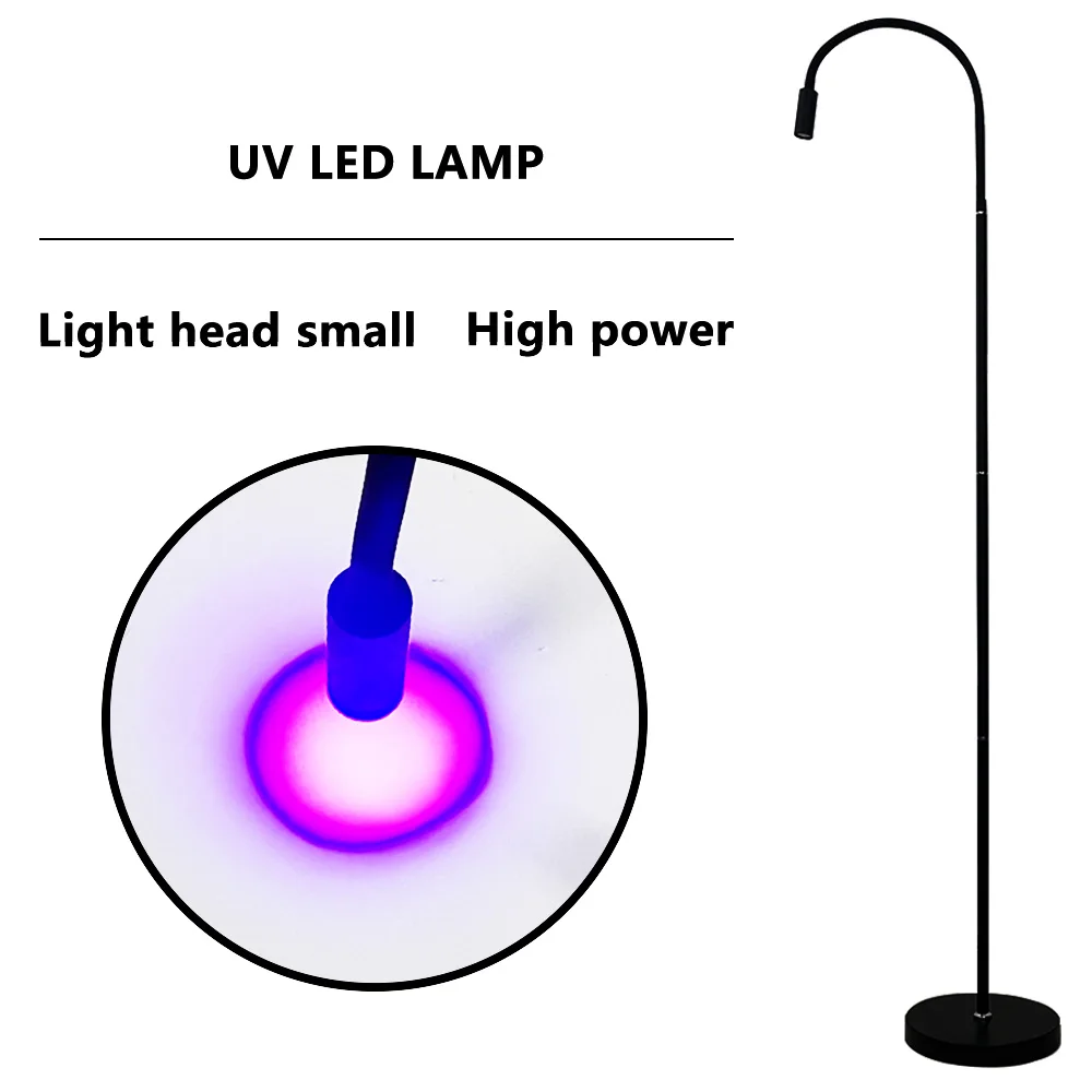 False Eyelashes UV Glue Curing Special Foot Switch Beamlight uv Eyelash Nail Eyelash Grafting Silent Foot Pedal Floor Lamp