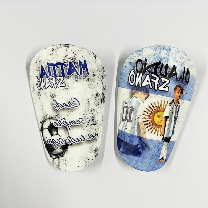 Private Customized Adult Child Simple Super Small Shin Guards Personal Image Printed Shin Protection Football Leg Guard 240322