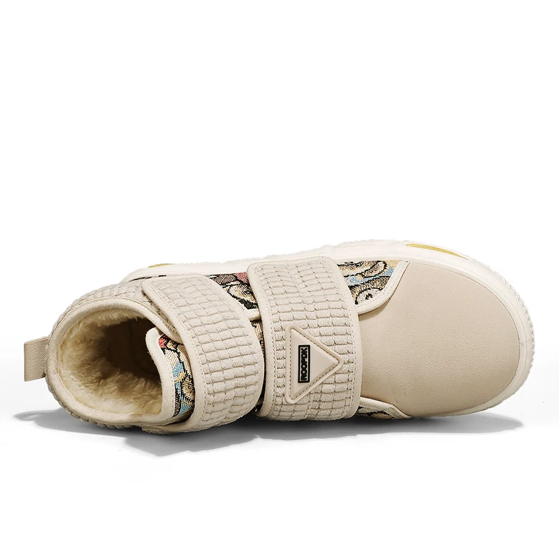 Winter Men Boots Warm Plush Snow Boots Durable Non-slip Ankle Boots Long Fur Outdoor Mem Casual Sneakers High Top Flat Man Shoes