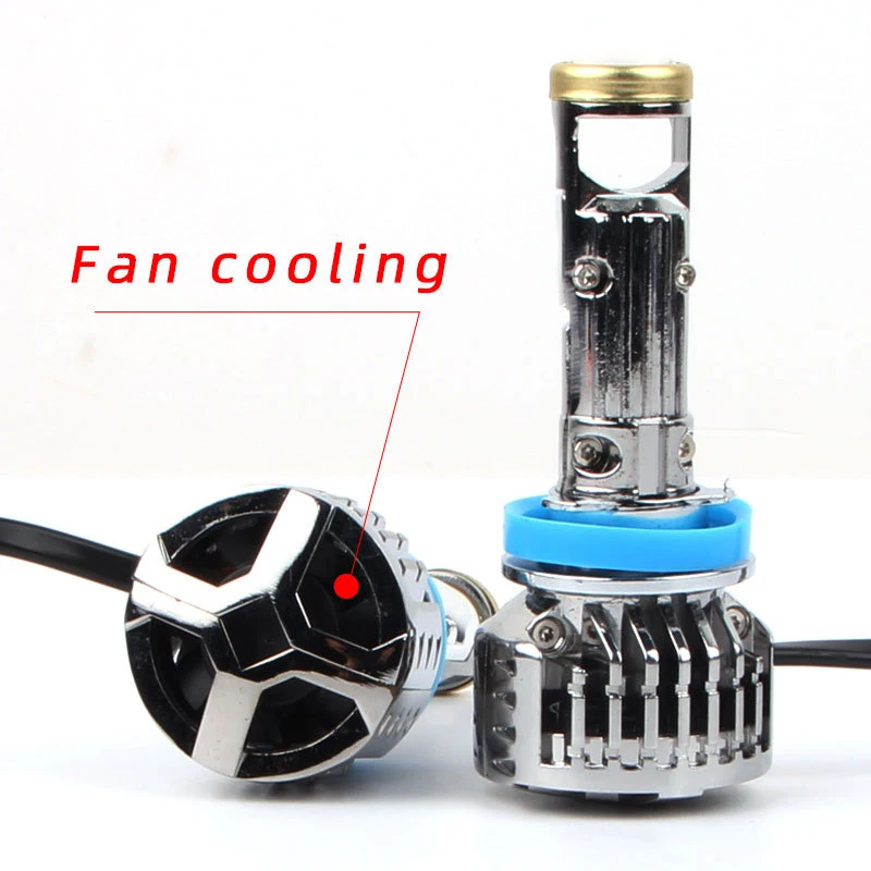 Mini H7 LED Bulb Projector Lens H11 LED H8 H9 9005 HB3 9006 HB4 Automobles Mini Lenses Headlight Lamp 100W 20000LM 12V LHD