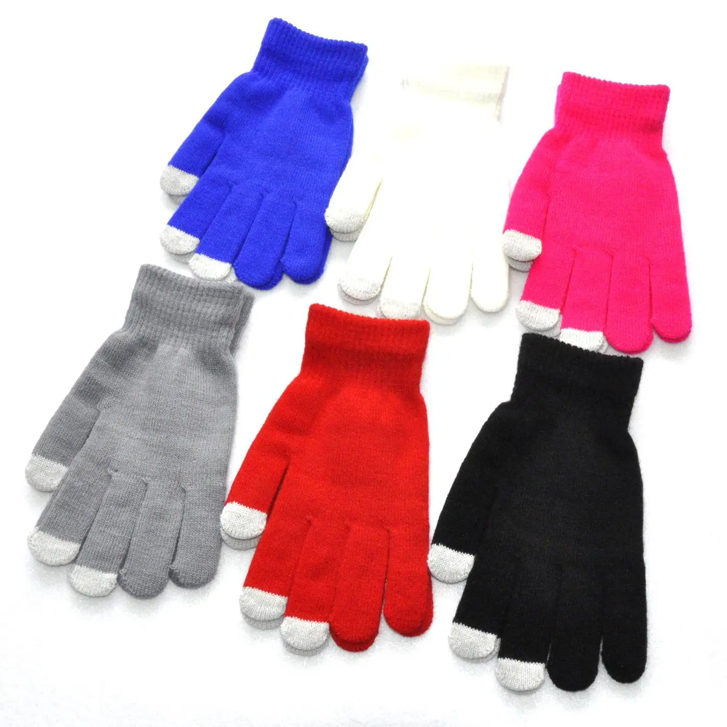 Men Women 2025 Winter Thicken Warm Gloves For Students Solid Color Knitted Touch Screen new Mittens Outdoor Cycling Skiing Gloves New