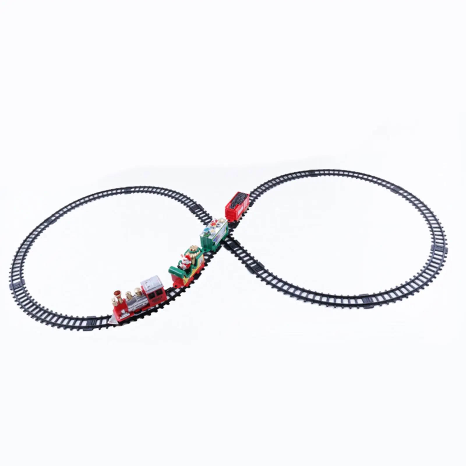 Electric Christmas Train Toy Set Car Railway Tracks Steam Locomotive Engine Diecast Model Educational Game Boy Toys For Children