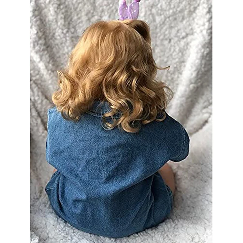 60cm Maggi Reborn Dolls Realistic Reborn Toddler Girl Doll Soft Silicone Real life Baby Girl With Long Hair Children Toys Gifts