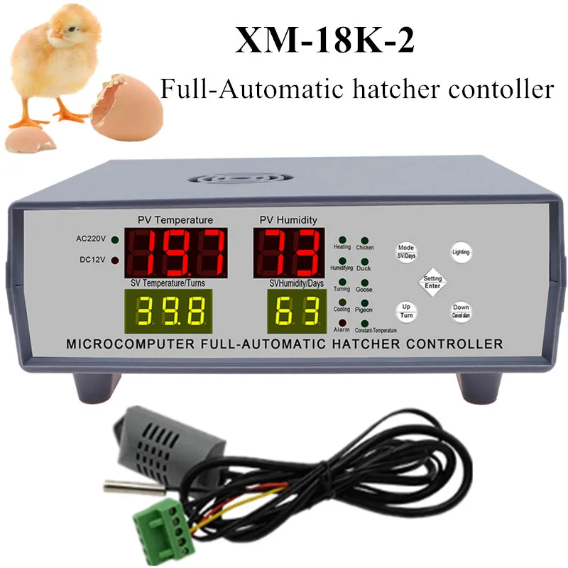 XM-18K-2 egg Incubator Controller Microcomputer full-Automatic Hatcher Controller Incubator Thermostat Egg Hatcher Controller