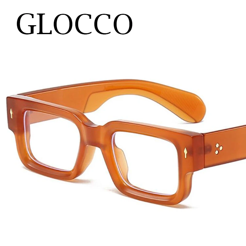 Vintage Rectangle Men's Presbyopic Glasses Luxury Brand Thick Frames Anti Blue Rays Square Reading Glasses Men Women Okulary