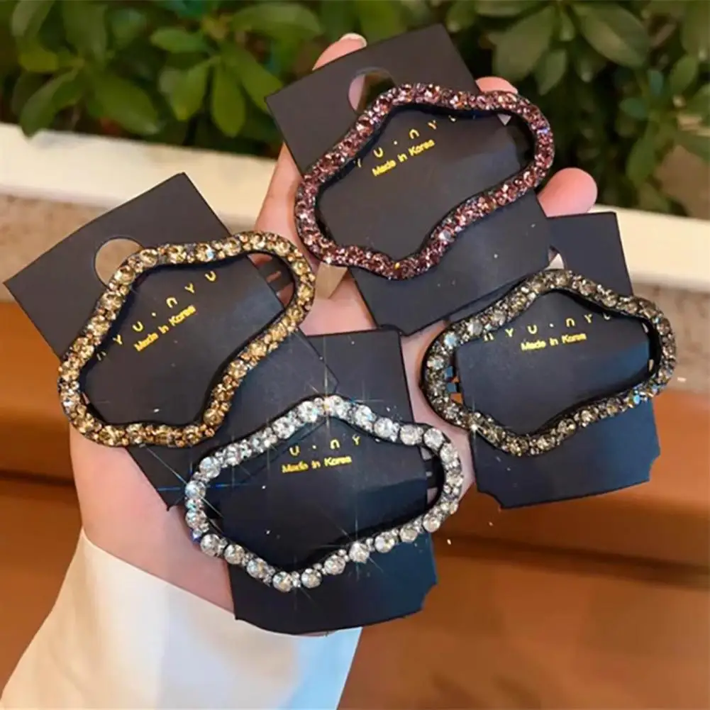 Shining Rhinestone Hair Braiding Clips Hollow Out Cloud Shape Hairpins Side Hair Bobby Pins Hair Barrettes new 2025 Hair Accessories