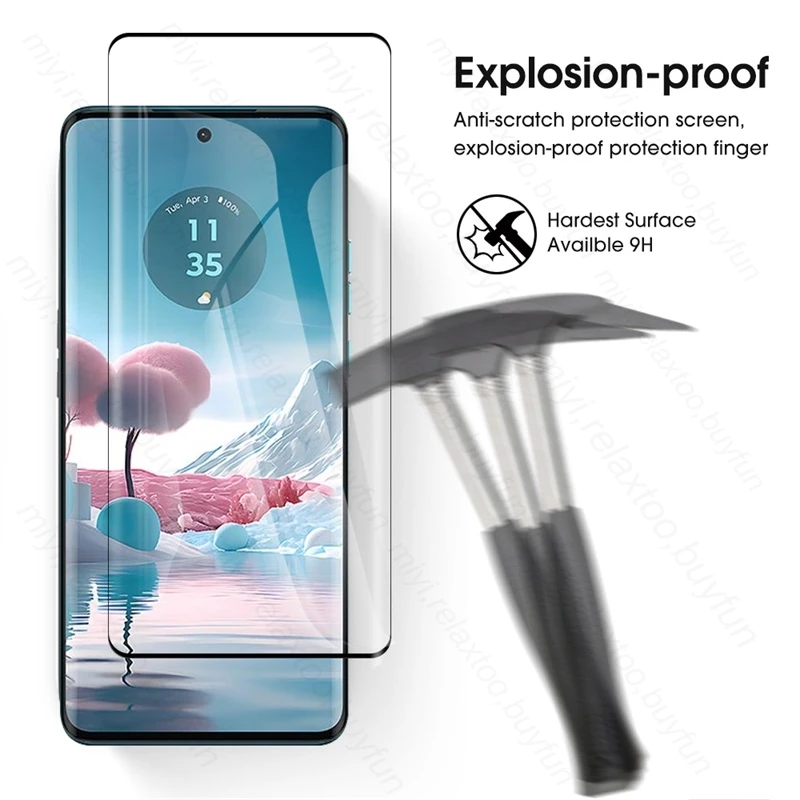 4 In 1 Camera Lens Screen Protector Tempered Glass Case Cover For Motorola Edge40 Edge 40 Neo Pro 5G Protective Glass Edge40Neo