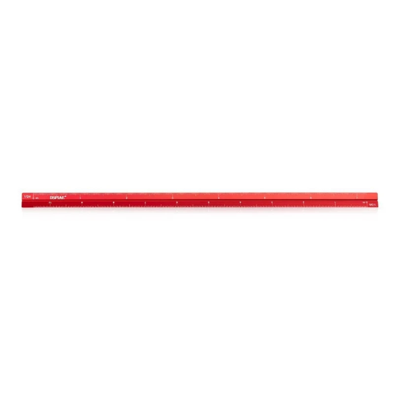 DSPIAE AT-AS Aluminum 2025 Scale Ruler Model Hobby Accessory for Detail Enhancement 1/32 1/35 1/48 1/72 new 1/100 Red