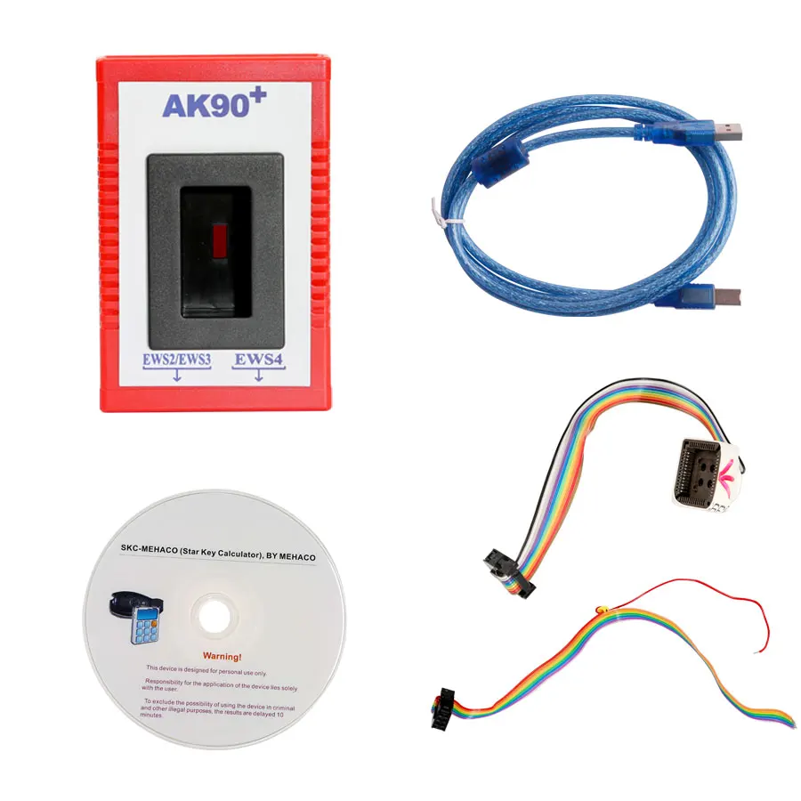 AK90+ V3.19 OBD2 Key Programmer For BMW Car Key Programming Tool Support EWS/CAS From 1995-2009 Identify Keys