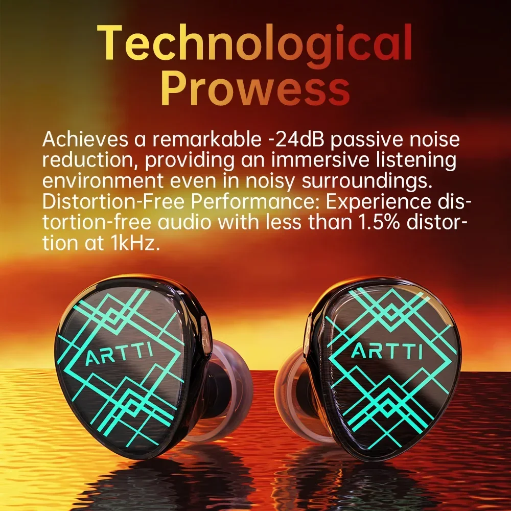 Iems ARTTI R2 Hifi In Ear Wired Earphones 3D Printing Resin Ofc+Spc Hybrid Cable 10Mm Dynamic -24Db Passive Noise Reduction Smile ddmysmile Ofc+Spc -2