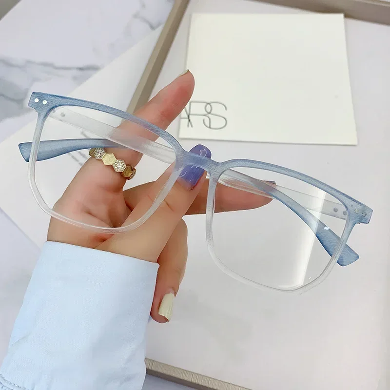 Transparent Computer Glasses Frame Women Men Anti Blue Light Eyewear Blocking Optical Spectacle Eyeglass Square