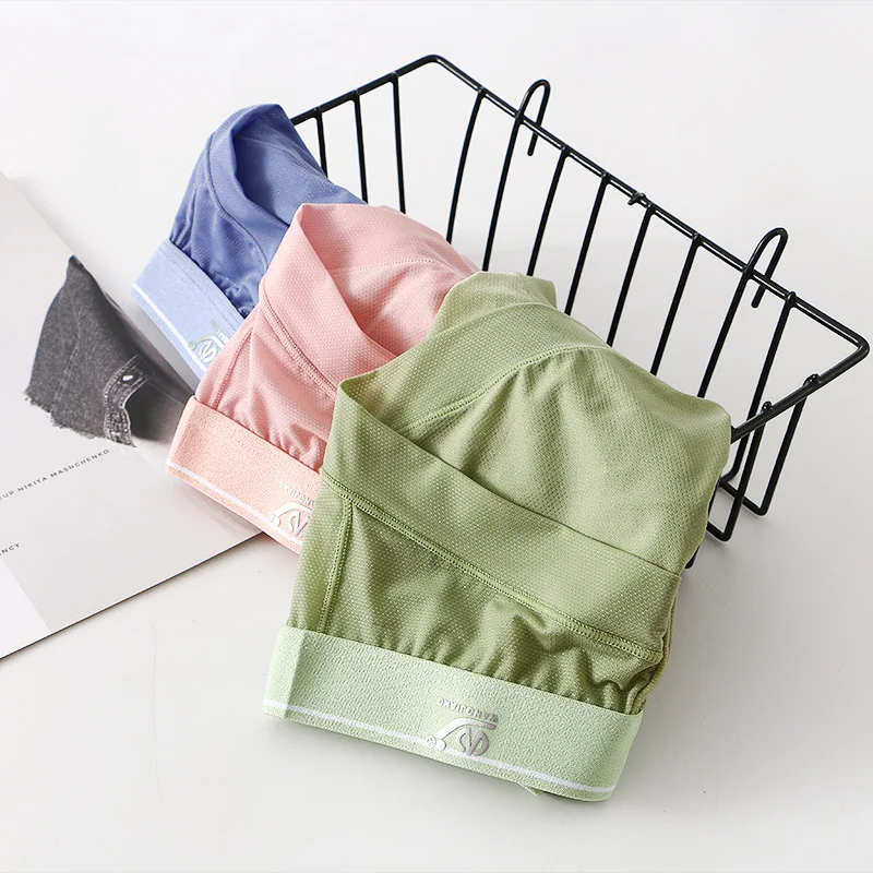 Super Soft Comfortable Underwear Ice Silk Sheer Mesh Men s Briefs Printed Shorts Low Waist Underpants 5