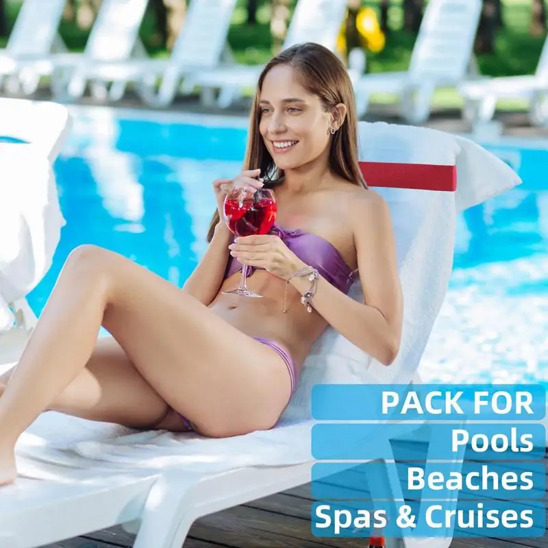 Towel Bands new Chair Clips Silicone Towel Straps Holder For Vacation Beach Essential Towel Clips For Camping Carnival 2025 Cruise Beach