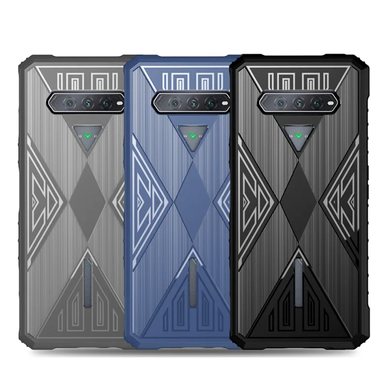 Shockproof Case for Xiaomi Black Shark 4 4S Pro Gaming Cover Silicone Rubber Rugged Phone Skin Matte Anti-fingerprints Back Capa