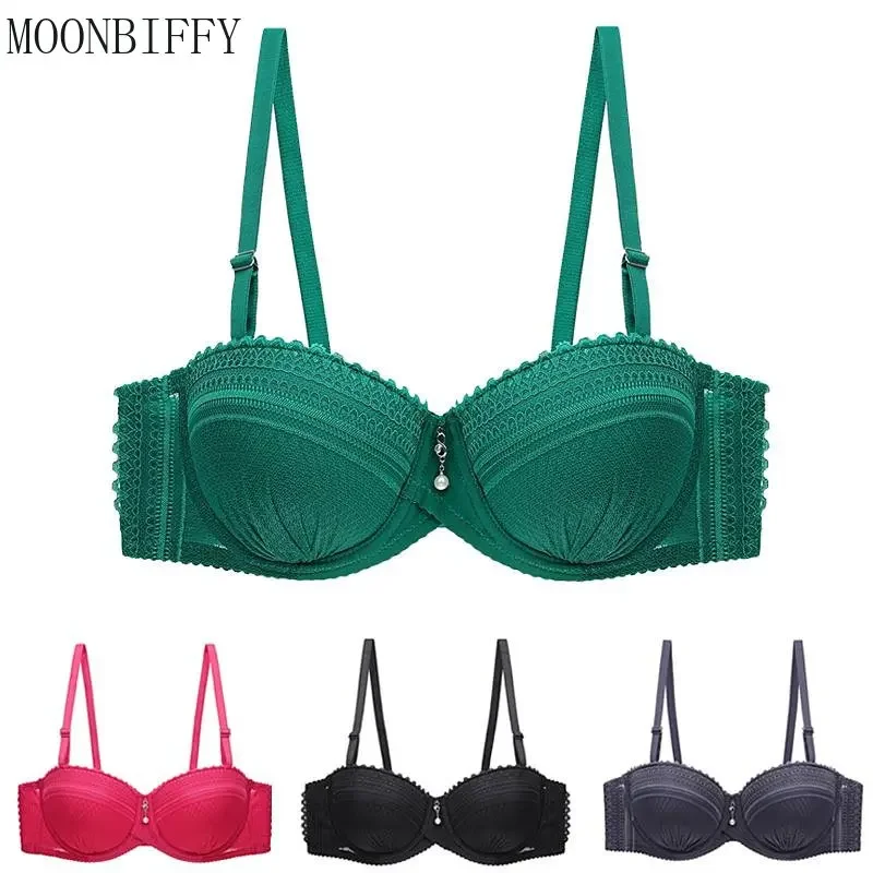 New 2024 new Bras for Women Half Cup Push Up Bra Sexy Lace Underwear Women 80 85 90 95BC 2025 Female Push Up Bra Brasieres Lingerie
