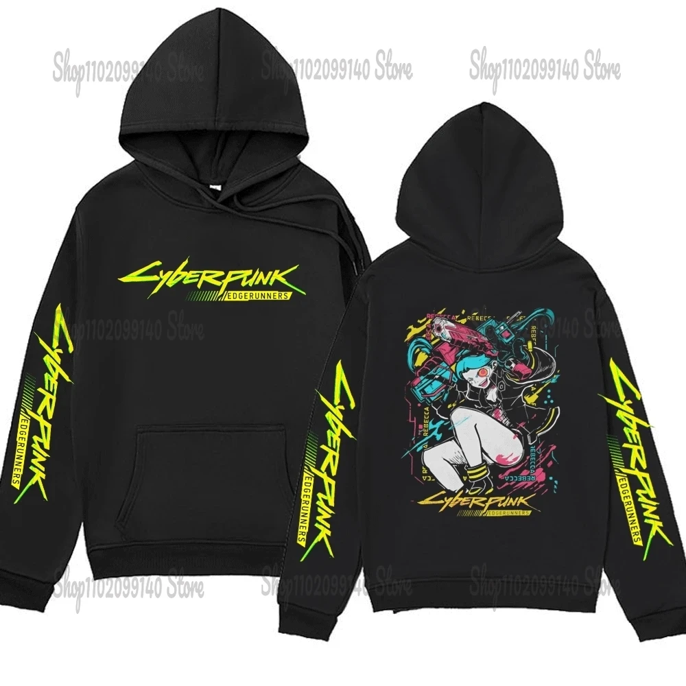 Cyberpunk Edgerunners Printed Hoodie Streetwear Pullovers Tops Long 2025 Sleeves Unisex Lucy David new Martinez Sweatshirts Winter