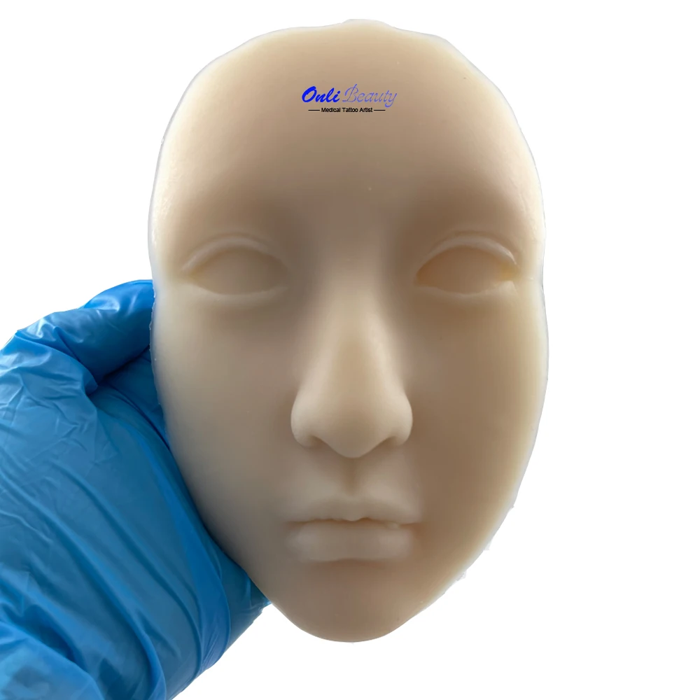 Newest 3D Realistic Full Face Best Practice Silicone Skin for Permanent Makeup Artists