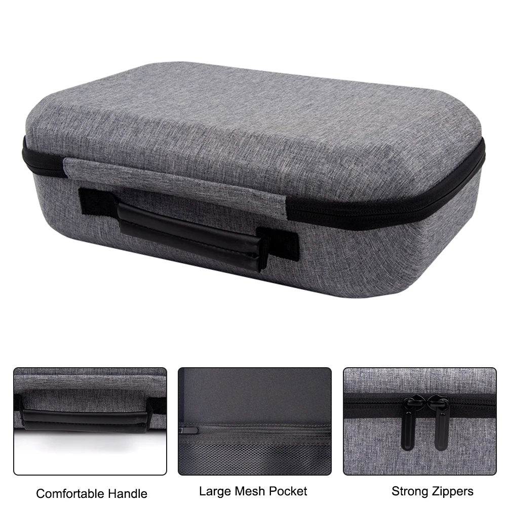 For Meta Quest 3 VR Glasses Storage Bag Shockproof Box EVA Hard Shell Case Anti-Scratch Organizer Travel Bag Mesh Bag Len Cover
