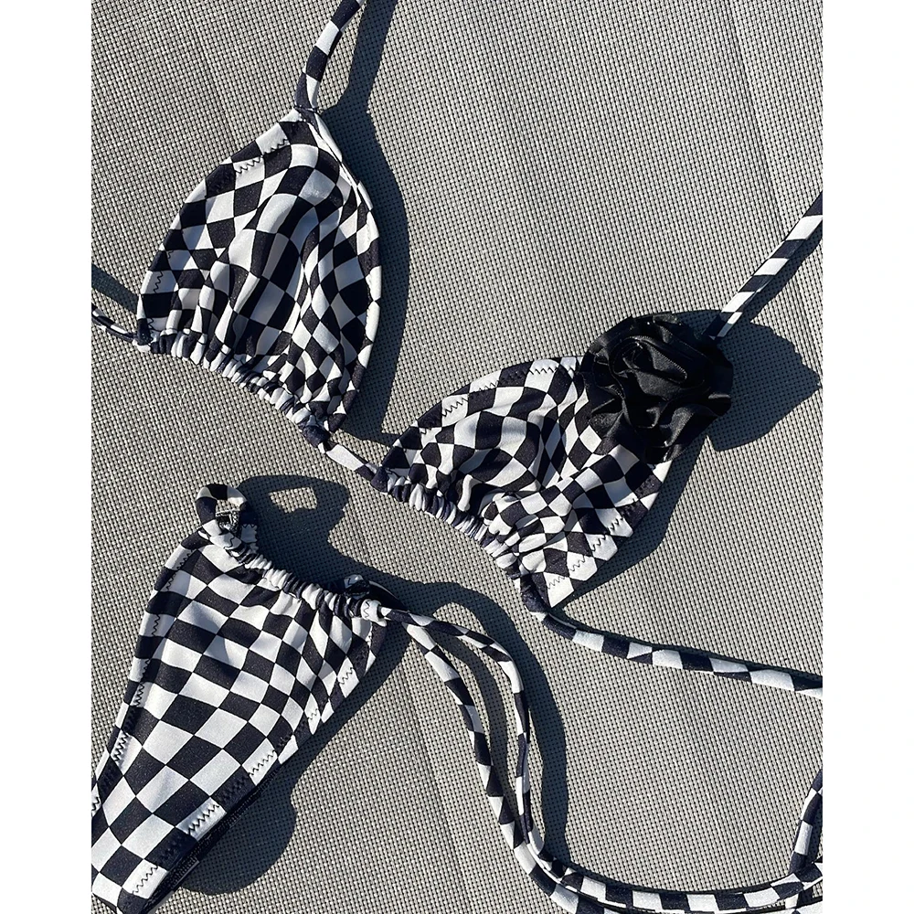 Micro Bikini Push Up Women Swimsuits Sexy Female Swimwear Brazilian Set Thong Biquini Print Beachwear Underwear