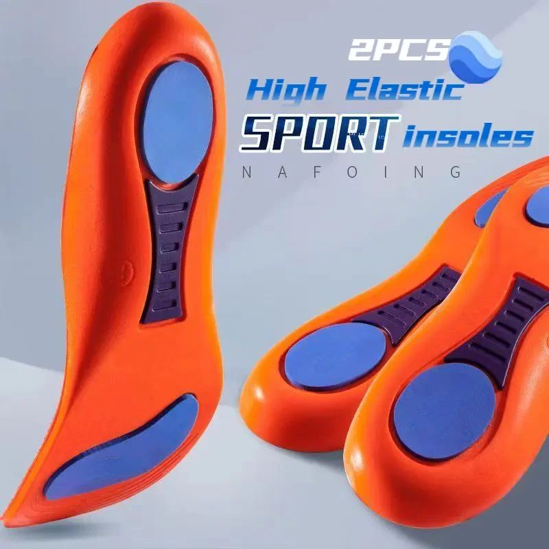 4D Sports Insoles Soft Men's Deodorant Insole Flat Arch Support Full new Pad Elastic Massage Insole 2025 For Running Soles Hightechnology