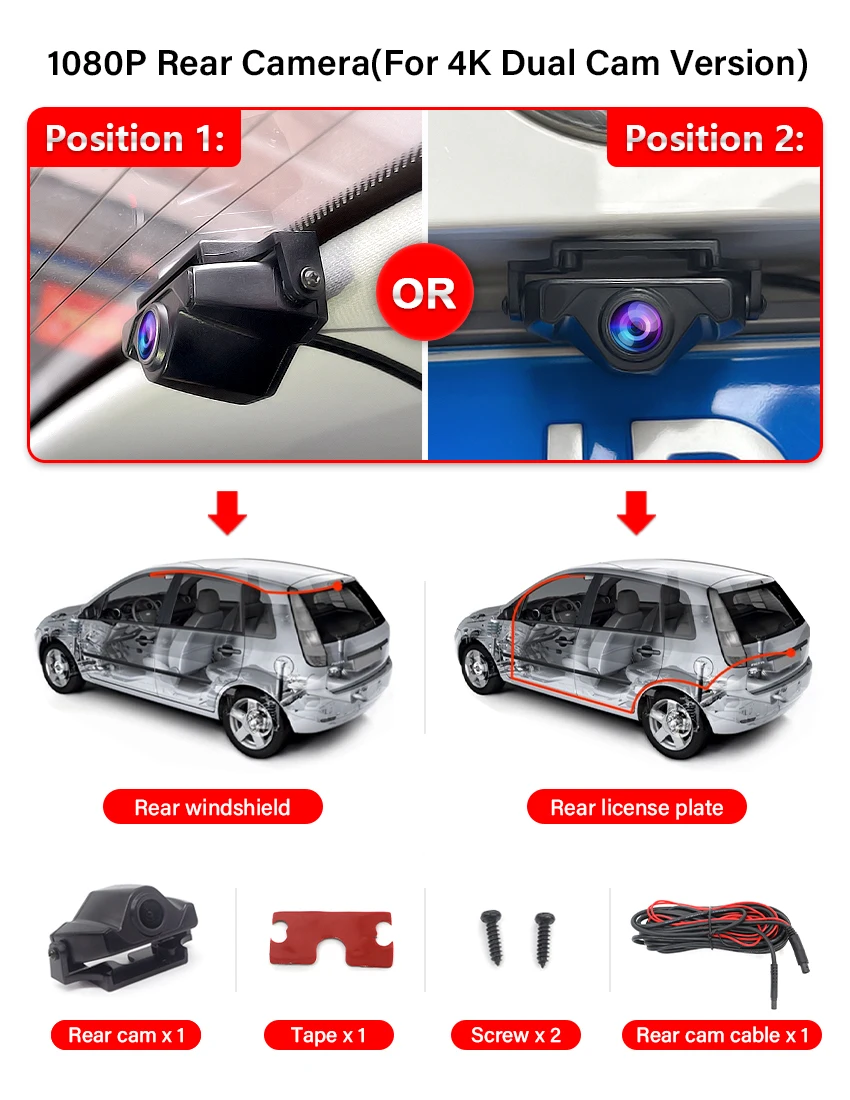 4K 2160P Plug and play Car DVR Wifi Dash Cam new Camera Video Recorder Original For Voo S90 V90 XC60 2017 2018 2019 2020 2025 2021 2022