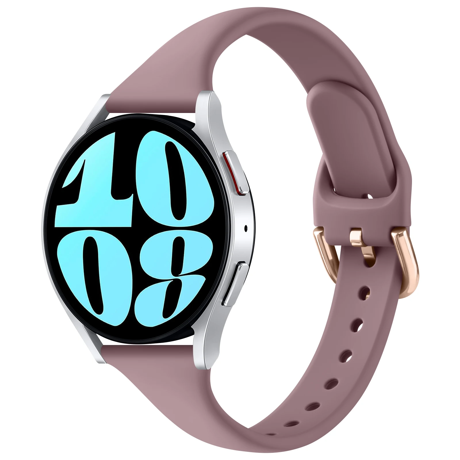 20mm Slim Silicone Strap For Samsung Galaxy Watch 6 5 40mm/44mm Classic 43mm/47mm Watchband For Huawei Watch GT2 /GT3 42mm