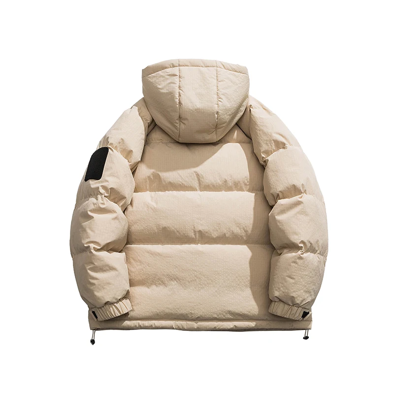 -20Degree Winter Down Jacket Men Hooded Zip-Up Warm Thickened Couples Outdoor Short Puffer Jacket Cold Jacket Men's Windbreaker