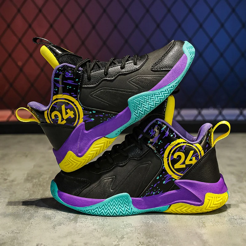 Sport Kids Sneakers Boys Casual Shoes For Children Sneakers Kids Shoes Basketball Footwear Leather Anti-slippery Trainers 2023