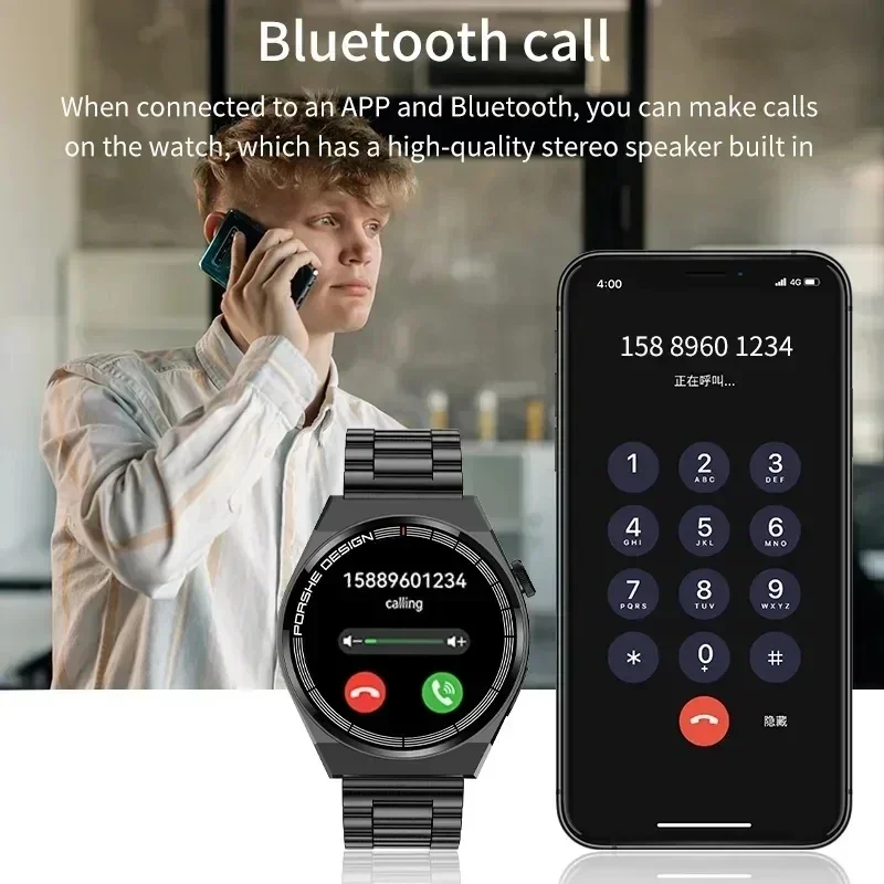 GT3 Pro Smart Watch Men Women 420*420 AMOLED Screen Voice Assistant Heart Rate Bluetooth Calls Sports Waterproof Smartwatch 2024