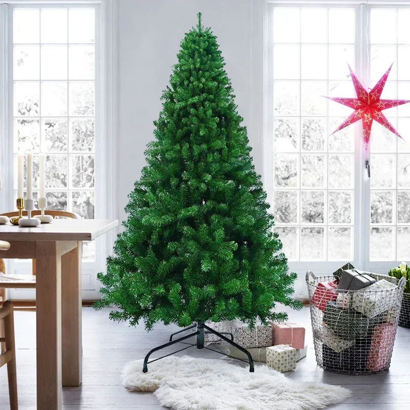 45/60cm Artificial Christmas Tree Green Premium PVC Xmas Tree with Metal Tripod Christmas Decor Hotel Home Decor Outdoor