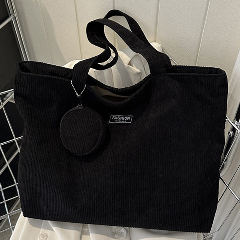 Women Vintage Tote Bag Zipper Retro Shoulder Bag Foldable Lightweight Handbag with Coin Bag Large Capacity Versatile Sling Bag