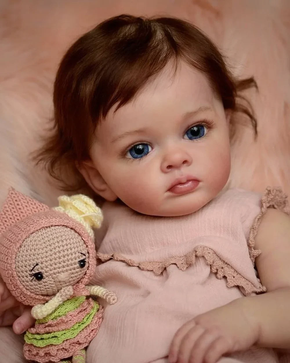 58CM Reborn Toddler Doll Tutti Hand Paint 3D Skin Multiple Layers Painting with Visible Veins Bebe Reborn Dolls Toys for Girls