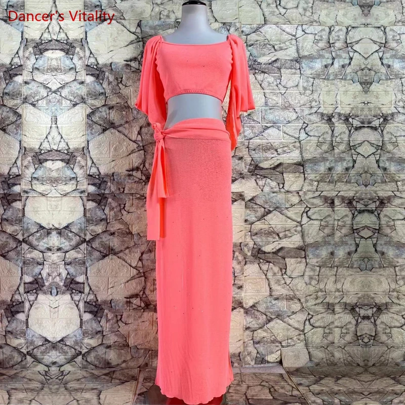 2025 Belly Dance Costumes for Women Half Sleeves Top+long Skirt 2pcs new Belly Dancing Suit Female Oriental Dance Skirt Outfit 6XL