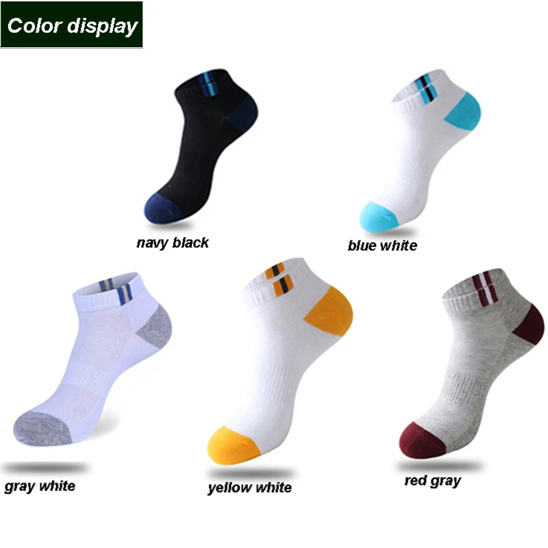 10 Pairs New Spring Summer 2025 Cotton Socks Boat Mesh Breathable new Men's Short Ankle Socks High Quality Casual Sports Male Sokken Gift