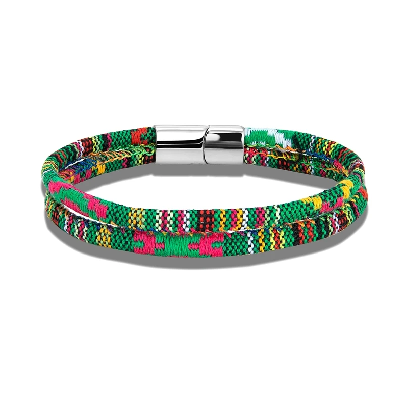 Unisex ENDN Men Women Handmade ddmysmile Surfer Beach Bracelet Double Strand Waterproof String Rope Bracelet Boho Ethno Festival Jewelry Smile