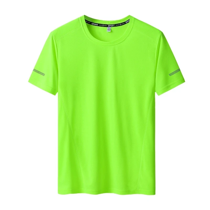 Large Size L-6xl 7xl 8xl 9xl Summer Big Tops Tees Quick Dry Slim Fit T-shirt Men Sport Mesh Short Sleeve Oversized Men's TShirts