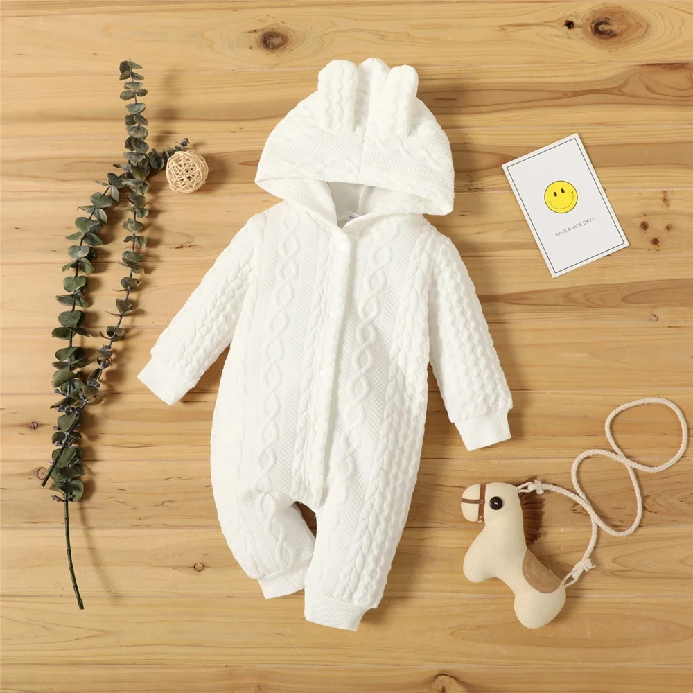 Baby Spring Jumpsuit Rompers Boys Girls Long Sleeve Baby Clothes Newborn 0 to 18M Solid Toddler Clothing Baby Overall
