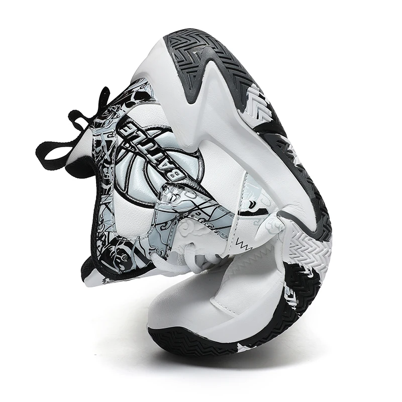 Men's Breathable Mesh Basketball Shoes for Outdoor Sports