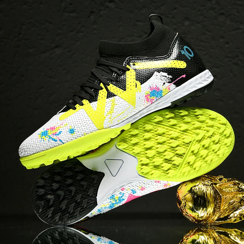 Shoes: High-Top Soccer Non-Slip Turf Cleats for Men, Women, Boys & Girls 4