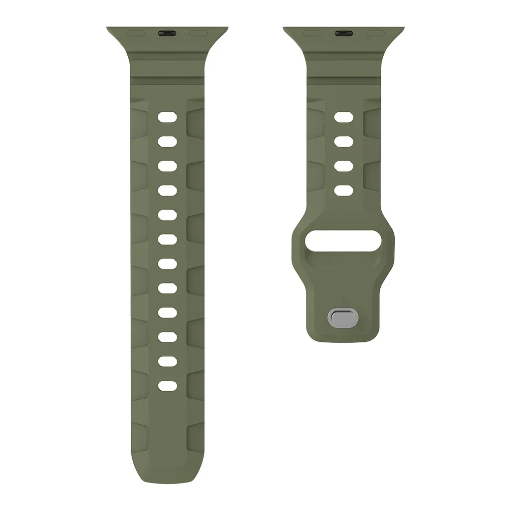 Silicone Strap For Apple Watch band 49mm 45mm 41mm Rubber bracelet 40mm 44mm 38mm 42mm for iWatch series 3 5 6 se 7 8 Ultra band