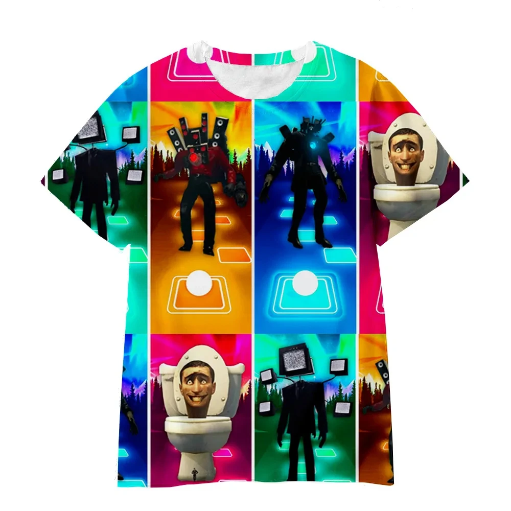 2023 New Summer Hot Game Skibidi Toilet Tshirt Kids 3D Printed T-Shirt for Boys Speakerman Clothes Teen Girls Casual Streetwear