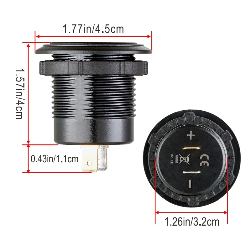 USB C car charger outlet adapter marine 12v super fast power adapter socket for audi a4 b8 a6 c7 a3 8p a5 q5 audi rs3 8v