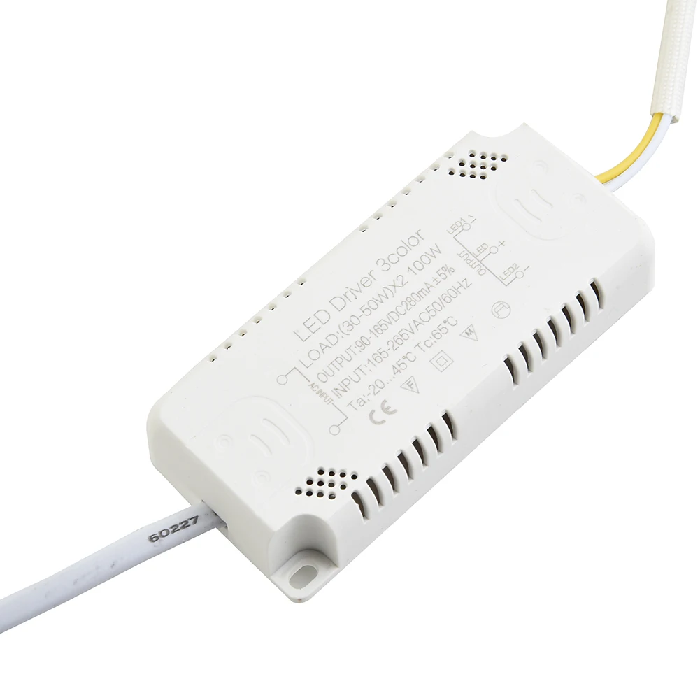 3Color LED Driver 260-280mA Transformer 8-24Wx2 20-40Wx2 30-50Wx2 40-60Wx2 50-70Wx2 For Ceiling Light Chandelier Replacement