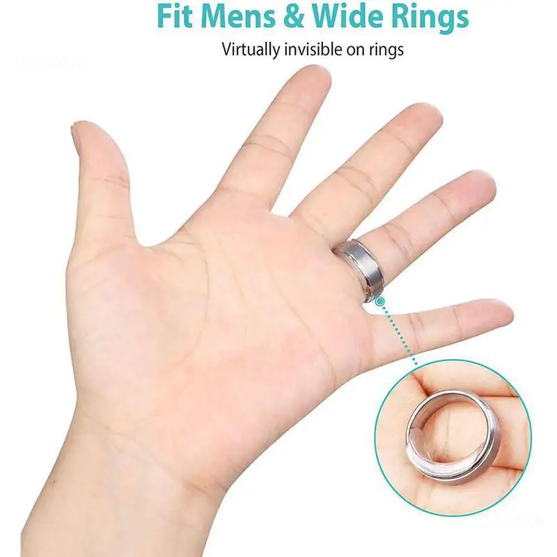 1/3/5SETS Reducing Ring Adjusting Pad Easy To Use Durable Ring Size Adjusters For Wide Rings Silicone Ring Adjusters