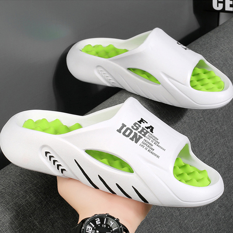 Men's Platform Fashion Slip-On Anti-Slip Summer Slippers New Eva Soft Flat Slides Men Quality Flip Ps Massage Slipper Male Shoes Ashoesfactory