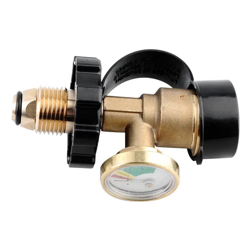 Pol Propane Gas Gauge Meter Tank Pressure Gauges Meter Gauge Manometer Fuel Built-In Leak Detector Pressure Gauge Connector
