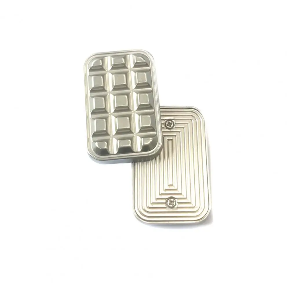 Fidget Slider Toy Clicker Fidget Toy Pocket-sized Magnetic Metal Slider Haptic Card Fidget Clicker for Anxiety Relief Aluminum